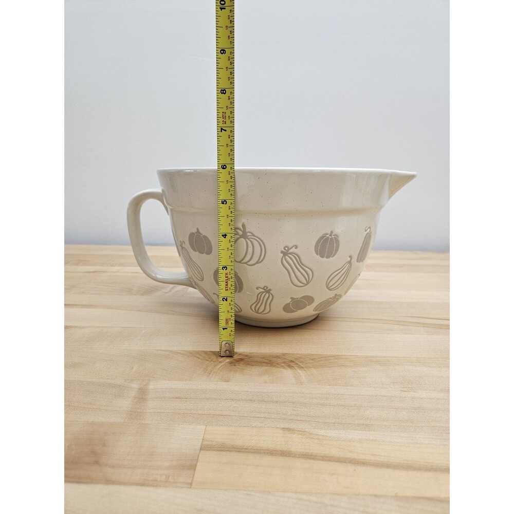 Bake Shop by MasterClass 3 Qt Mixing Batter Bowl Handle Pumpkins & Gourds Autumn - Picture 8 of 10